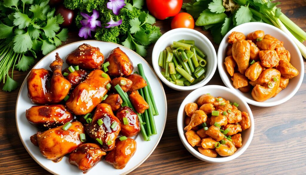 Asian-inspired chicken creations