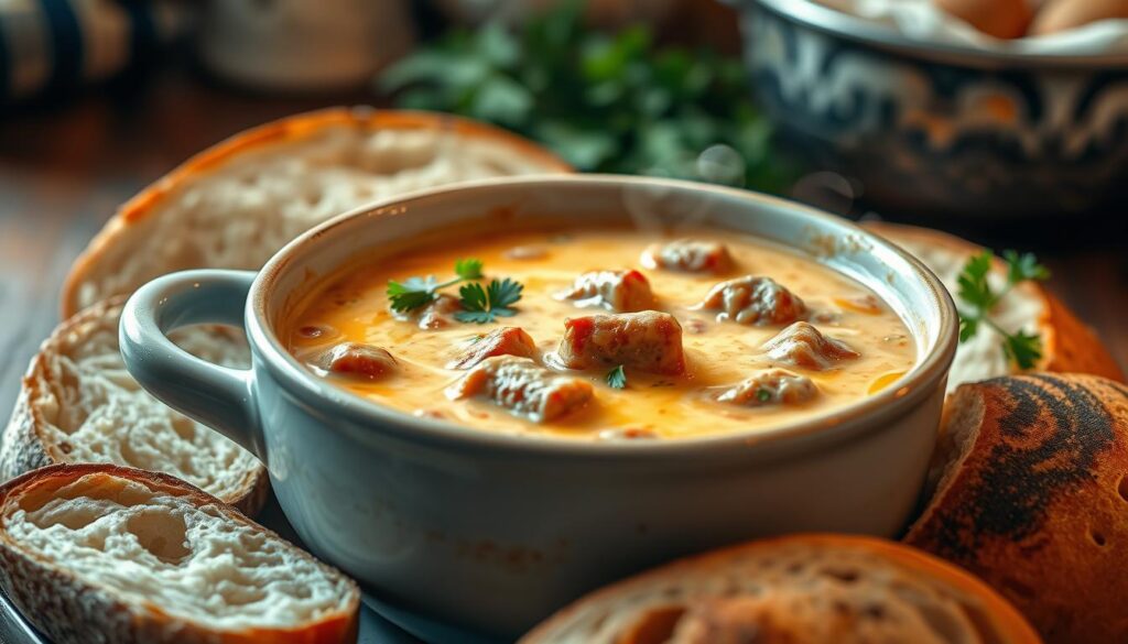 creamy parmesan italian sausage soup