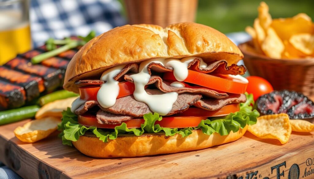 grilled tri tip sandwich