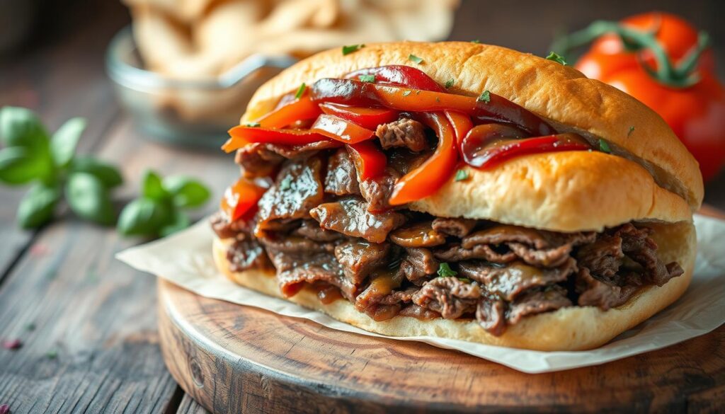 italian beef sandwich