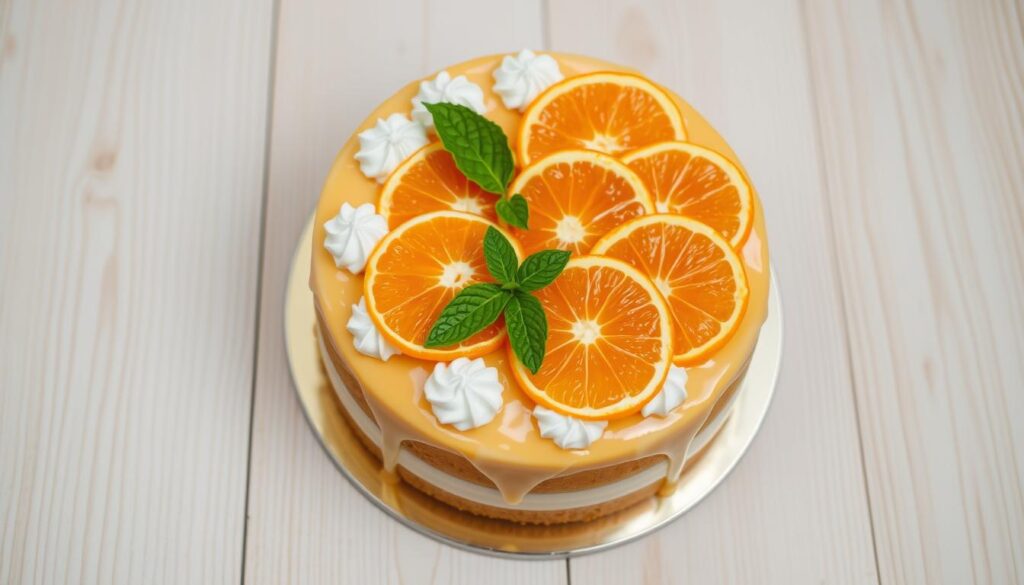 mandarin orange cake decoration