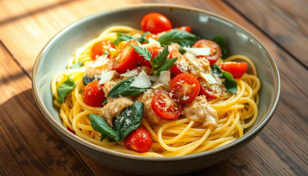 spaghetti squash noodle bowl