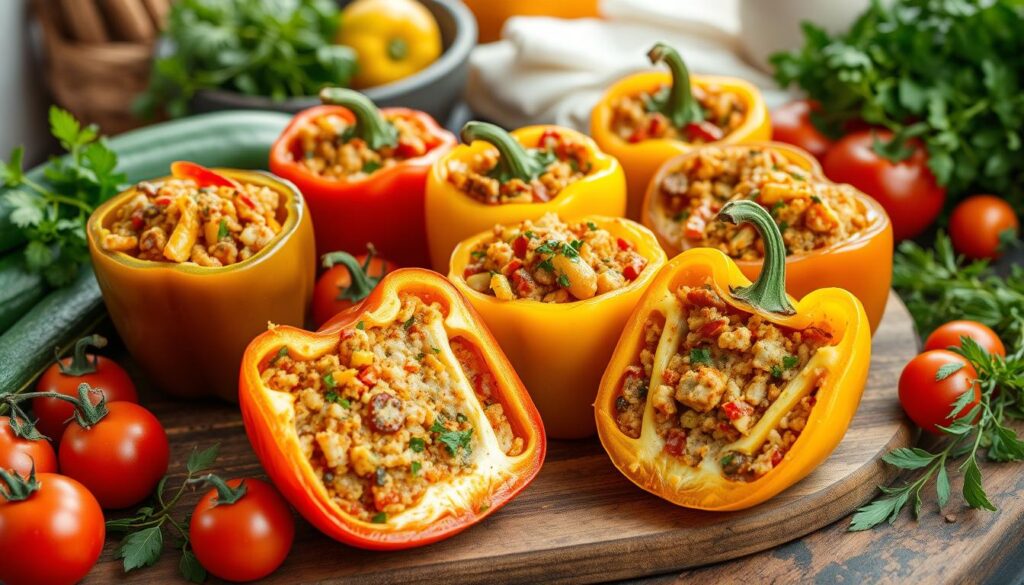 stuffed bell peppers without rice