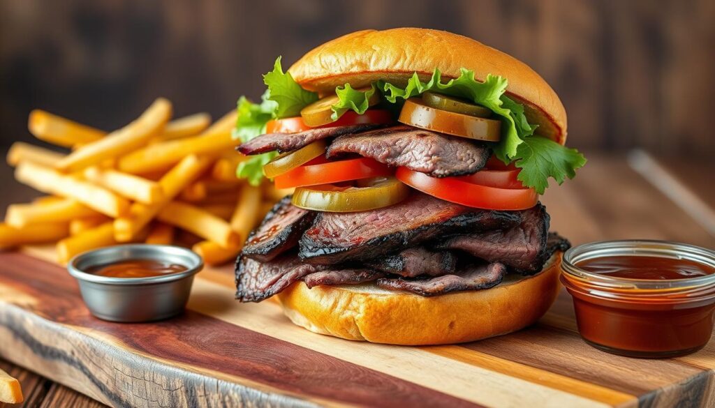 tri tip steak sandwich