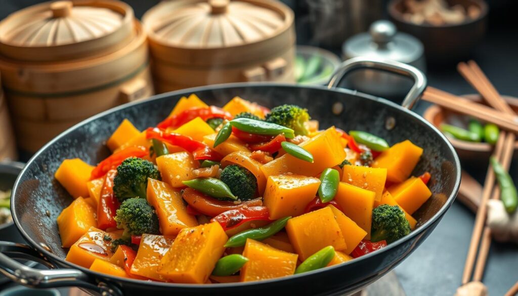 vegan kabocha stir fry recipe